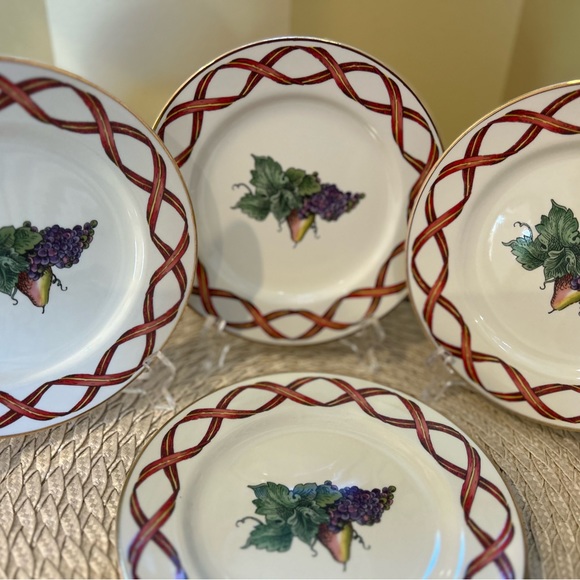 Holiday Harvest Salad Plate by Royal Limited, Japan, Set of 4, Holiday Table, - Picture 10 of 14